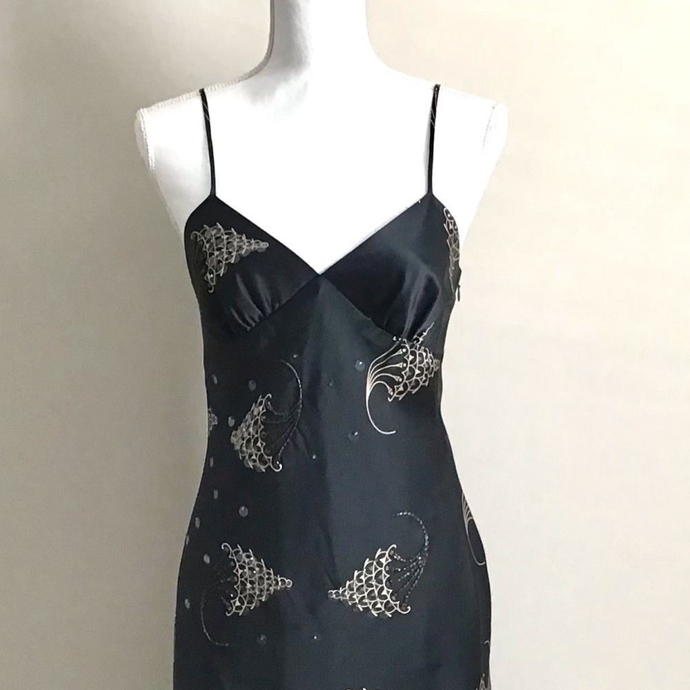 Rare Vintage Early 2000s Silk Embellished Dress ALT. ASO Gilmore Girls - Picture 14 of 15